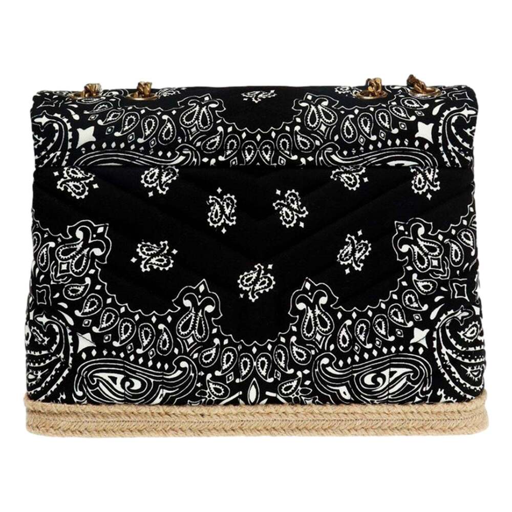 Saint Laurent Loulou Black Paisley Quilted Cross Body - Picture 3 of 8